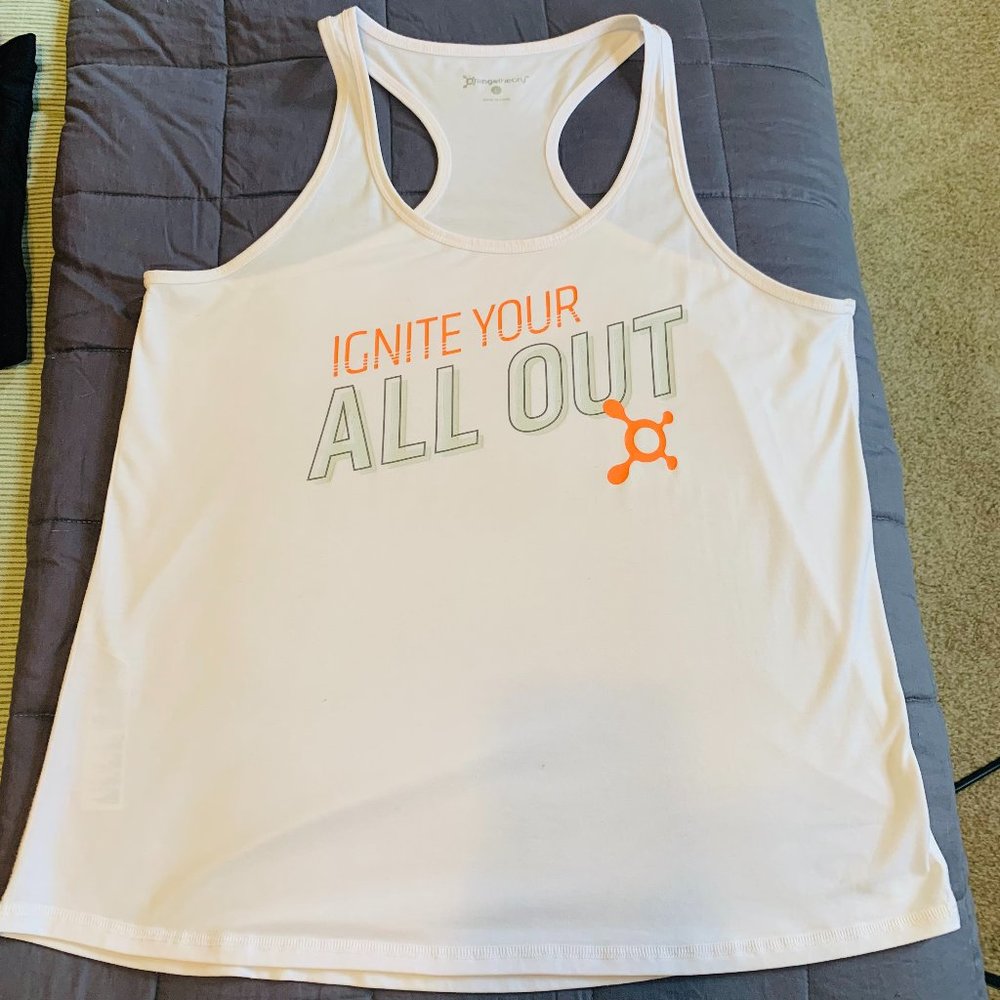 Orangetheory Fitness Women's White Ignite Your All Out Tank, Size L